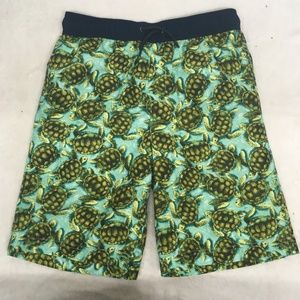 Lands’ End Boys Swim Trunks Sea Turtles L 14-16 EU